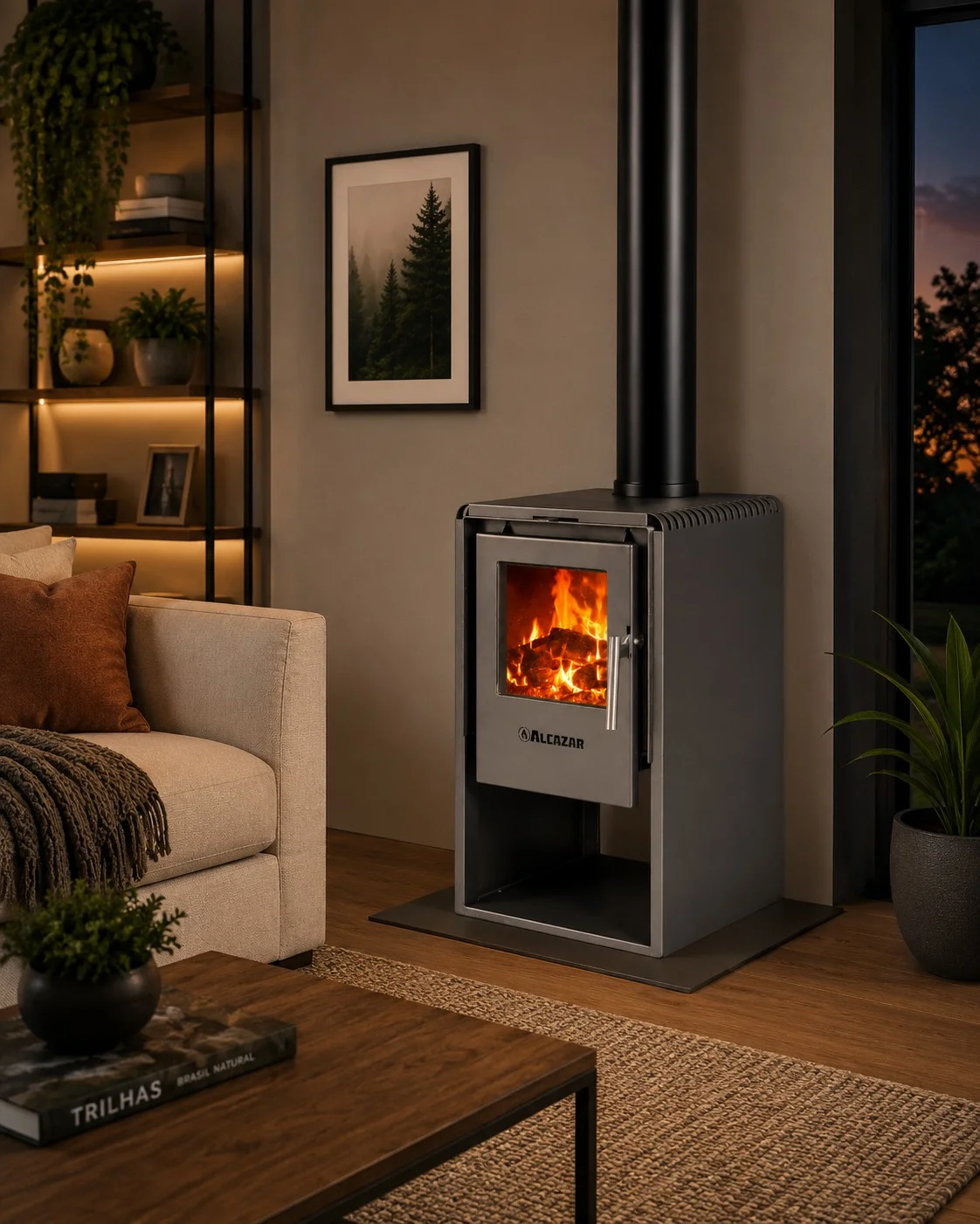 Calefator a lenha Alcazar Basic 380