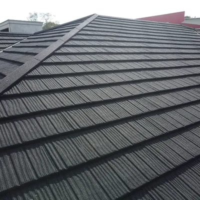 Textura da telha Rock Steel Onyx Black